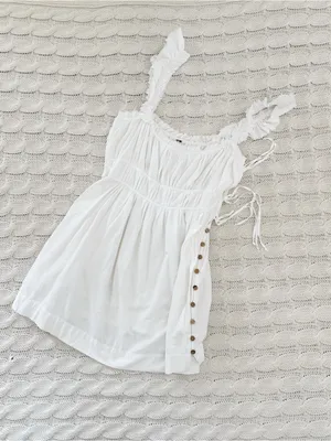 Free People claudette Ruffle Strap Mini Dress thumbnail 2