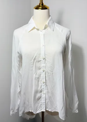 BCBGeneration Women's White Button-Up Shirt Size XS thumbnail 1