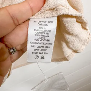 ASTR The Label Monarch Top in Oat Milk, EUC Small, MSRP $118 thumbnail 7