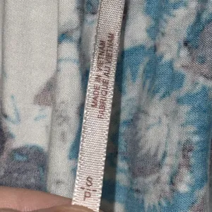 Free People Baja Babe Top Blue & Ivory Boho Floral Print Women’s Small S thumbnail 9