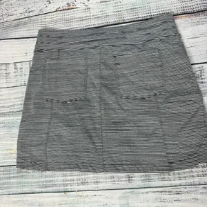 Athleta Athletic Skort Skirt Workout Grey Stripe Sm thumbnail 2