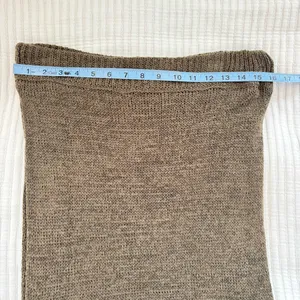 The Nines Boutique Olive Green Chunky Knit Midi Skirt Side Slit Women's Size M/L thumbnail 9