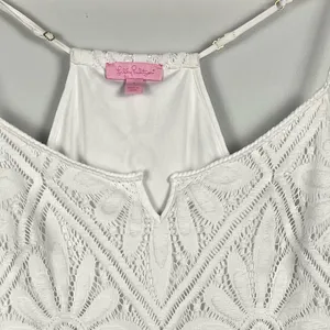 Lilly Pulitzer Dusk Dress Resort White Delray Diamond Lace Size small thumbnail 6
