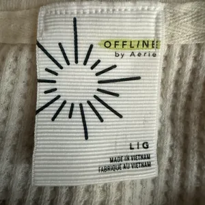 Offline by Aerie Waffle Oversized Top L Lounge Beach‎ Travel Comfort Stretch thumbnail 6