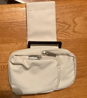 Compact Cream Mini Belt Bag for Women thumbnail 1