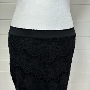 Free‎ People Intimately Sabrina Ginger Skirt Women Size M Black Lace Nylon. thumbnail 7