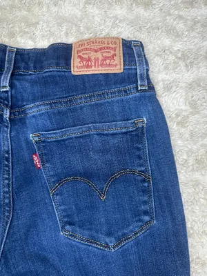 Levi's 724 High Rise Straight medium wash stretch denim jeans Size 28x30 thumbnail 7