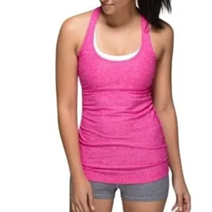 Lululemon Cool Racerback Tank Heathered Pink‎ Athletic Yoga Top Size 4 thumbnail 13