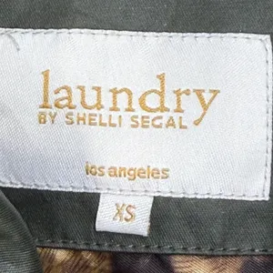 Laundry by Shelli Segal Jacket Women XS Green Utility Mob Wife Collegiate Safari thumbnail 3