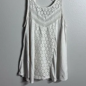 American eagle Women sleeveless white top size‎ S thumbnail 2