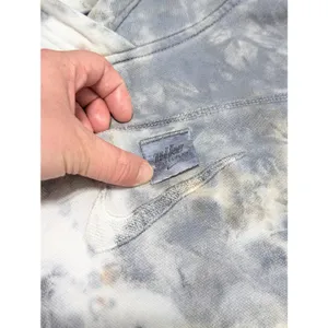 Nike Seasonal Classics Pack Tie Dye Hoodie Embroidered Gray Womens Small Workout thumbnail 6