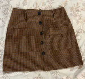 The Korner plaid mini skirt Brown Size 4 thumbnail 1