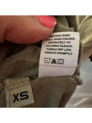 Free People Olive Green Asymmetrical Hem Relaxed Tee XS thumbnail 6