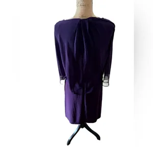 Chaps Sheer Cape Sleeveless Sheath Dress Size L thumbnail 5