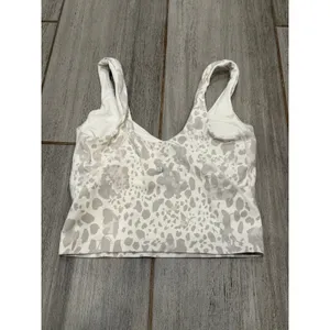 Lululemon Align Tank Top Womens Size 2 Antique White Cheetah Camo Padded Sporty thumbnail 3