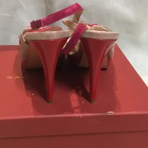 Sasha London Joyce Red Combo Shoes Pink Size 8.5 thumbnail 3