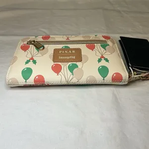 Loungefly Disney Pixar Up Carl Ellie Christmas Tree Tech Wallet Wristlet NWT thumbnail 3