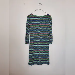 Enfocus Studio Midi Dress Abstract Disco Artsy 70s 80s Bright Colorful Size 4 thumbnail 9