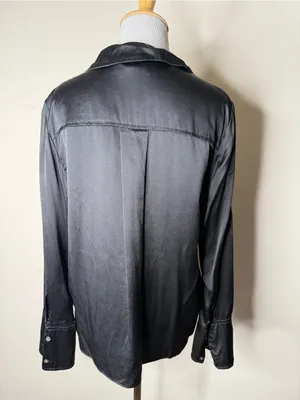 Banana Republic Black Silk Blouse thumbnail 5