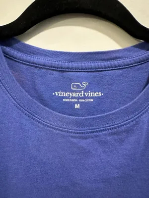 Vineyard Vines Short Sleeve Logo Pocket Tee Royal Blue / Purple thumbnail 4