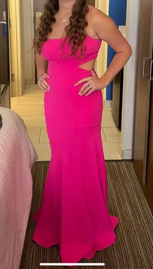 Prom Dress Pink Size 6 thumbnail 1
