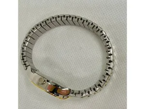 Viewpoint women gold tone 28mm quartz analog rhinestones mop dial running thumbnail 7