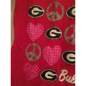 Creative Apparel Women's Graphic Print Georgia Bulldogs T-Shirt Size Large thumbnail 4