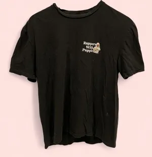 Dog Limited Rappers with Puppies black short sleeve t-shirt cotton trivia fun thumbnail 3