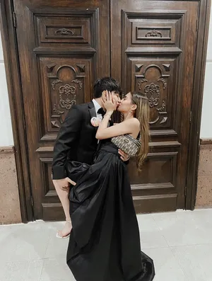 Windsor black formal high low dress thumbnail 7