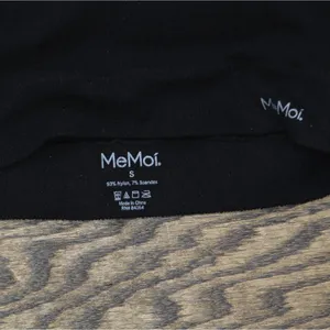 MeMoi Womens Padded Seamless Bralette Ribbed Black S thumbnail 4