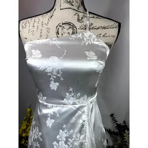 Lulu's On the Dance floor White Jacquard Fringe One-Shoulder Midi Dress XS thumbnail 5