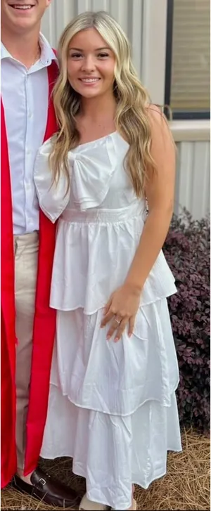 White Boutique Bow Dress thumbnail 1