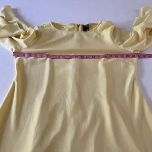 Taylor Woman Yellow Dress 14W Ruffle Sleeve Shift Dress Plus Size Cocktail Sprin thumbnail 4