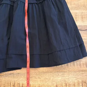 Umgee Tiered Maxi Dress‎ Medium Boho Cottagecore Smocked Waist Cotton LBD Black thumbnail 12