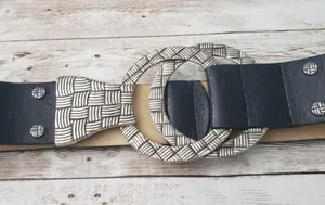 Chico's Chunky Belt with Oversized Buckle *DAMAGED BELT For Repair or Crafting* thumbnail 1