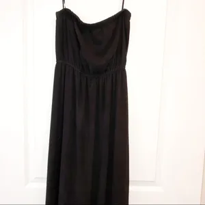 FOREVER 21 Small strapless black prom dress thumbnail 5