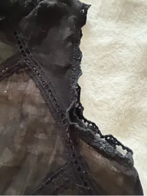 Free People ONE Black Lace Angel Dress Whimsigoth Cutout Size XS. thumbnail 10