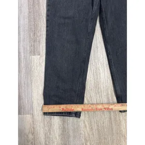 Abercrombie & Fitch The Mom High Rise Jeans Washed Black 29 8 Short‎ thumbnail 6