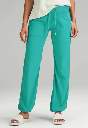Lululemon 14 Dance Studio Mid Rise Pant Full Length Kelly Green Stretch Athletic thumbnail 1