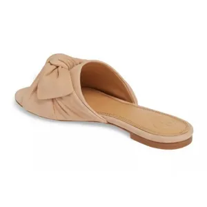 Tory Burch Annabelle‎ Bow Suede Slide Sandal in Tan Size 6.5 thumbnail 10
