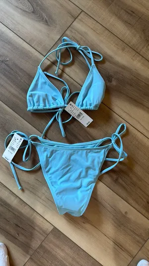 Blue PacSun Triangle Bikini thumbnail 2