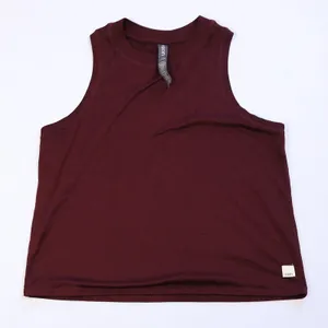 Vuori Energy Tank Top Women XS Dreamknit Racerback Activewear Yoga VW123 Maroon thumbnail 1