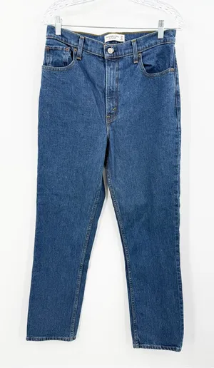 Abercrombie & Fitch Women's The 90's Straight Ultra‎ High Rise Size 6 thumbnail 1