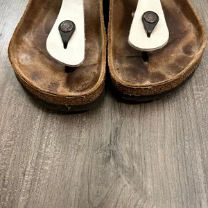 Birkenstock Sandals Gizeh Pearl White Thong Womens 39 US 8-8.5 thumbnail 6