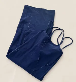 Dion Lee X Carbon38 navy Seamless Bodycon Dress | size xs-s workout active thumbnail 1