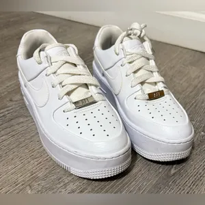 Nike Air Force 1 Sage Low White Platform Sneakers | Women’s Size 6 Street Style thumbnail 3