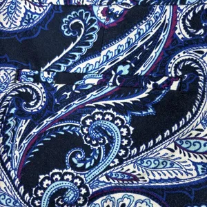 Banana Republic Navy Blue Paisley‎ Cotton Stretch Side Zip Shorts Womens Size 4 thumbnail 5