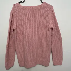 Algo Bonito Size S Pink Textured Knit SweaterV-Neck | Made in Spain/(A188)✨ thumbnail 3
