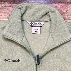 Columbia Women’s Pale Green Fleece Full Zip Vest thumbnail 2