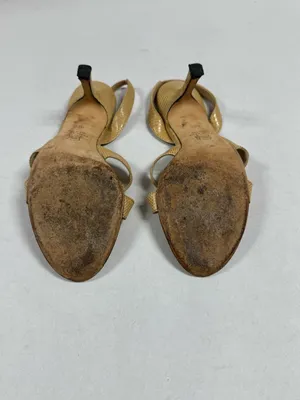 Pancaldi for Diane B Vintage Style Slingback Heels‎ - Size 8. thumbnail 10